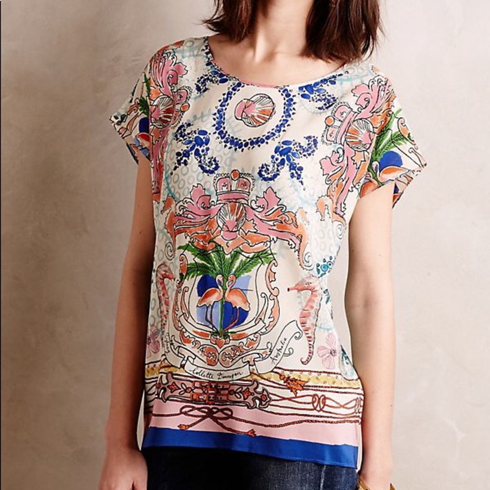 Silk Top Anthropologie